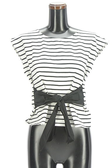 WILLSELECTION（ウィルセレクション）の古着「ウエストリボンボーダーカットソー（カットソー・プルオーバー）」大画像１へ