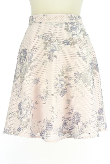 クリックで大画像表示 MISCH MASCH(ミッシュマッシュ)の古着「花柄メッシュサーキュラースカート(スカート)」大画像1へ