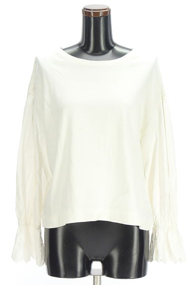 クリックで大画像表示 Samansa Mos2(サマンサモスモス)の古着「刺繍キャンディスリーブブラウス(カットソー・プルオーバー)」大画像1へ