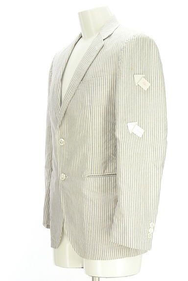 UNITED ARROWS（ユナイテッドアローズ）の古着「ストライプ柄テーラードジャケット（ジャケット）」大画像４へ