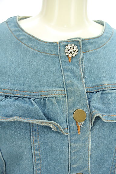 Couture Brooch（クチュールブローチ）の古着「ノーカラーフリルGジャン（ブルゾン・スタジャン）」大画像４へ