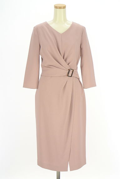 COUP DE CHANCE（クードシャンス）の古着「バックル付きドレープワンピース（ワンピース・チュニック）」大画像１へ