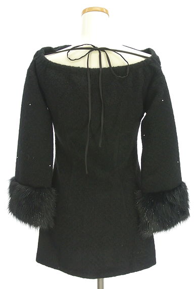 M me eme（エムミーエメ）の古着「ファー付きミニワンピース（ワンピース・チュニック）」大画像２へ