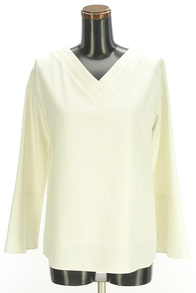 Mila Owen（ミラオーウェン）の古着「ダブルタックVネックカットソー（カットソー・プルオーバー）」大画像１へ