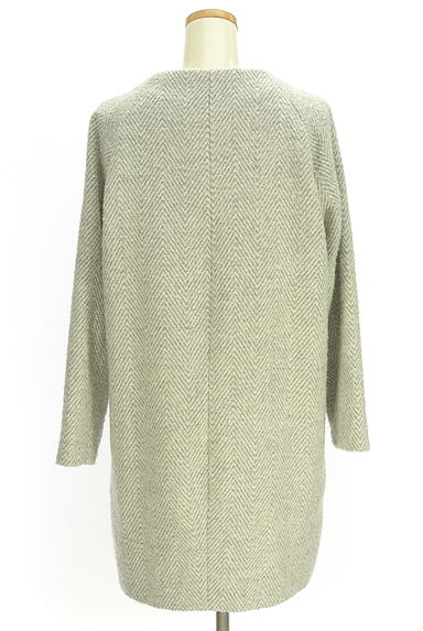 クリックで大画像表示 GALLARDAGALANTE(ガリャルダガランテ)の古着「ノーカラーヘリンボーン織コート(コート)」大画像2へ