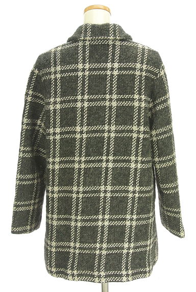 LAUTREAMONT（ロートレアモン）の古着「チェック柄ウール混コート（コート）」大画像２へ
