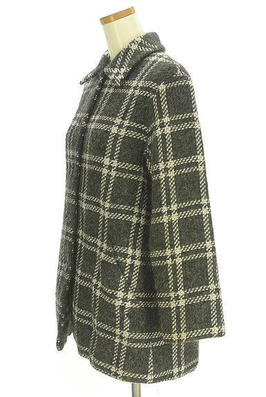 LAUTREAMONT（ロートレアモン）の古着「チェック柄ウール混コート（コート）」大画像３へ