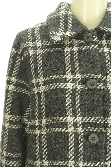 LAUTREAMONT（ロートレアモン）の古着「チェック柄ウール混コート（コート）」大画像４へ