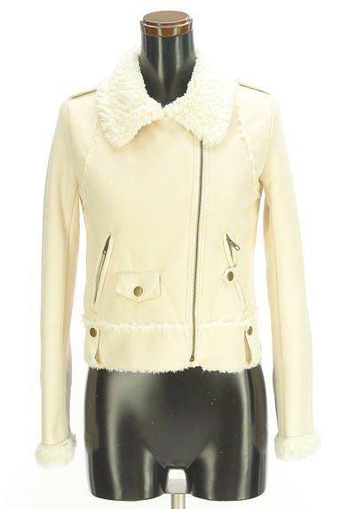 クリックで大画像表示 MISCH MASCH(ミッシュマッシュ)の古着「裏ファースウェードライスダースジャケット(ブルゾン・スタジャン)」大画像1へ