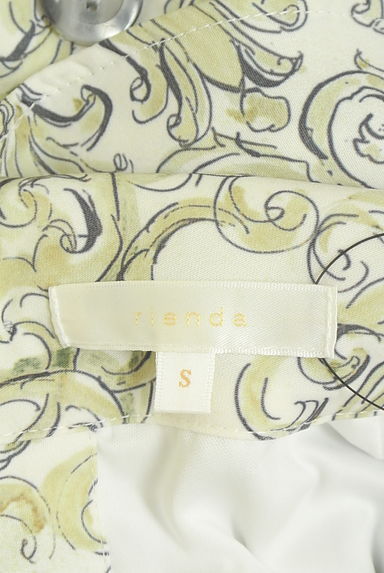 クリックで大画像表示 rienda(リエンダ)の古着「ダマスク柄フレアスリーブワンピース(ワンピース・チュニック)」大画像6へ