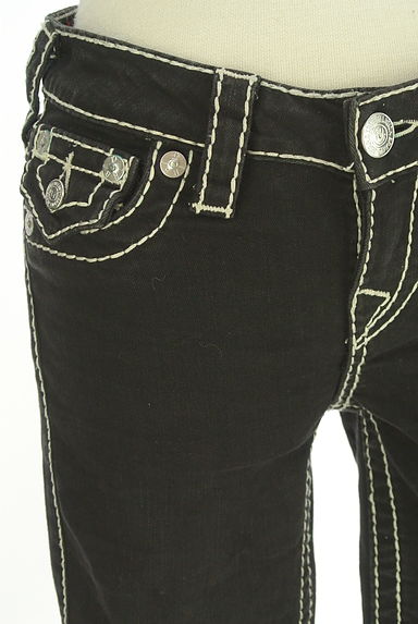 TRUE RELIGION（トゥルーレリジョン）の古着「ブラックスキニーデニムパンツ（デニムパンツ）」大画像４へ