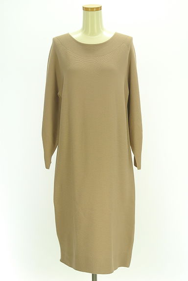 クリックで大画像表示 Spick and Span(スピック&スパン)の古着「膝下丈ボックスニットワンピース(ワンピース・チュニック)」大画像1へ