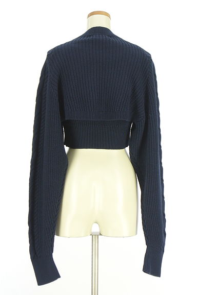 PINUE（ピヌエ）の古着「ケーブル編みボレロ+ノースリニット（アンサンブル）」大画像２へ