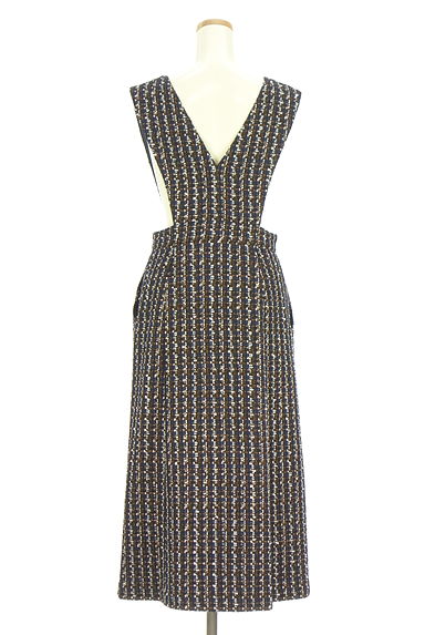 クリックで大画像表示 Pinky&Dianne(ピンキー&ダイアン)の古着「ラメツイードジャンパースカート(キャミワンピース)」大画像2へ