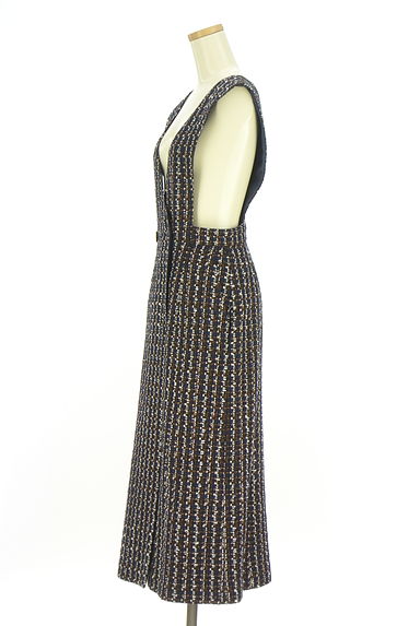 クリックで大画像表示 Pinky&Dianne(ピンキー&ダイアン)の古着「ラメツイードジャンパースカート(キャミワンピース)」大画像3へ