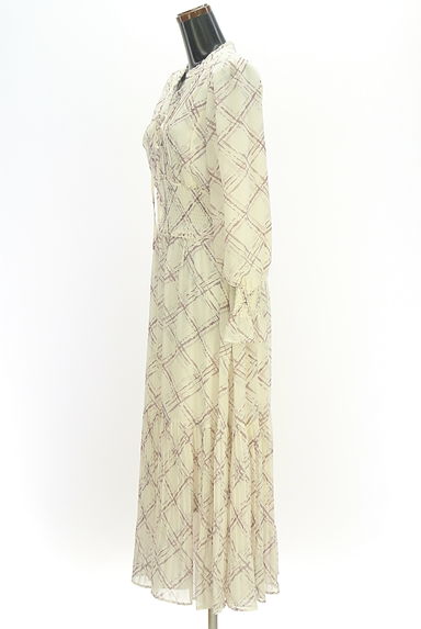 Snidel（スナイデル）の古着「チェック柄シフォンロングワンピース（ワンピース・チュニック）」大画像３へ