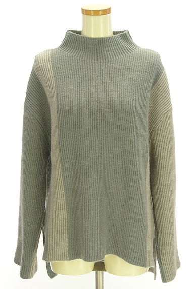 AZUL BY MOUSSY（アズールバイマウジー）の古着「バイカラーハイネックニット（ニット）」大画像１へ