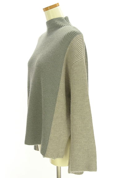 AZUL BY MOUSSY（アズールバイマウジー）の古着「バイカラーハイネックニット（ニット）」大画像３へ