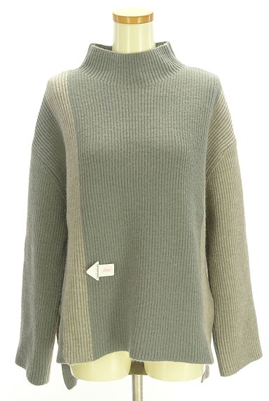 AZUL BY MOUSSY（アズールバイマウジー）の古着「バイカラーハイネックニット（ニット）」大画像４へ