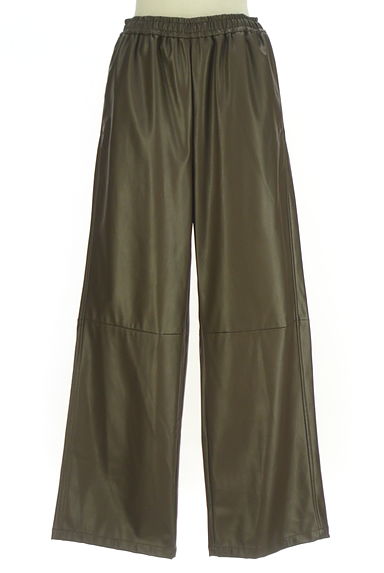 クリックで大画像表示 JOURNAL STANDARD relume(ジャーナルスタンダード レリューム)の古着「エコレザーワイドパンツ(パンツ)」大画像1へ