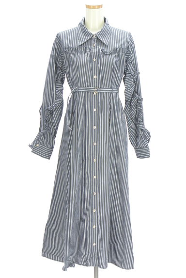 REDYAZEL（レディアゼル）の古着「ストライプ柄シャツワンピース（ワンピース・チュニック）」大画像１へ