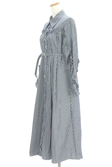REDYAZEL（レディアゼル）の古着「ストライプ柄シャツワンピース（ワンピース・チュニック）」大画像３へ