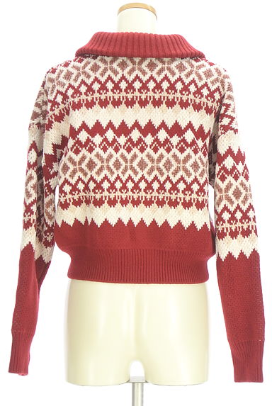 クリックで大画像表示 REDYAZEL(レディアゼル)の古着「フェアアイル柄ハーフジップニットトップス(セーター)」大画像2へ