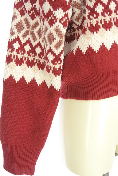 クリックで大画像表示 REDYAZEL(レディアゼル)の古着「フェアアイル柄ハーフジップニットトップス(セーター)」大画像5へ