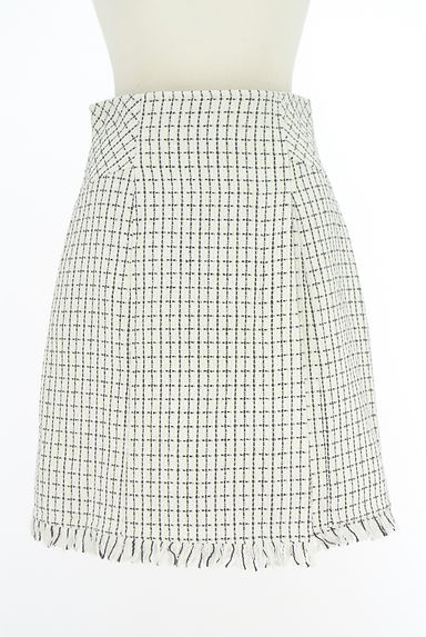 And Couture（アンドクチュール）の古着「バックレースアップラップ風ツイードミニスカ（スカート）」大画像１へ