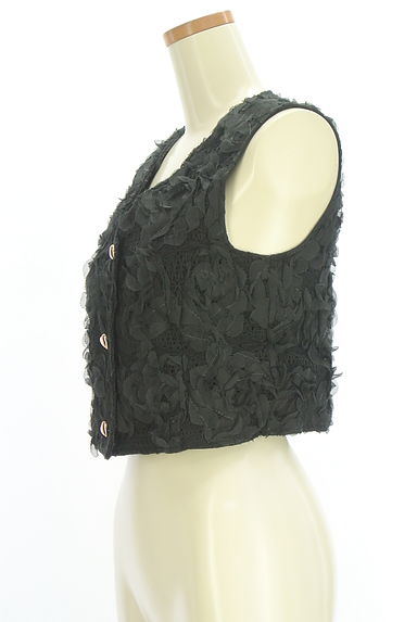 クリックで大画像表示 WILLSELECTION(ウィルセレクション)の古着「花モチーフレースベスト(ベスト・ジレ)」大画像3へ