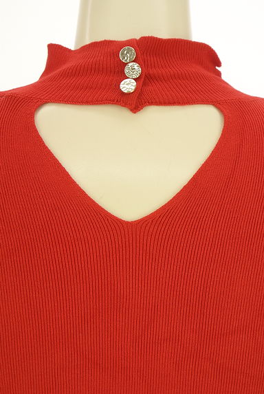 クリックで大画像表示 REDYAZEL(レディアゼル)の古着「バックオープンモックネックリブニットトップス(ニット)」大画像4へ