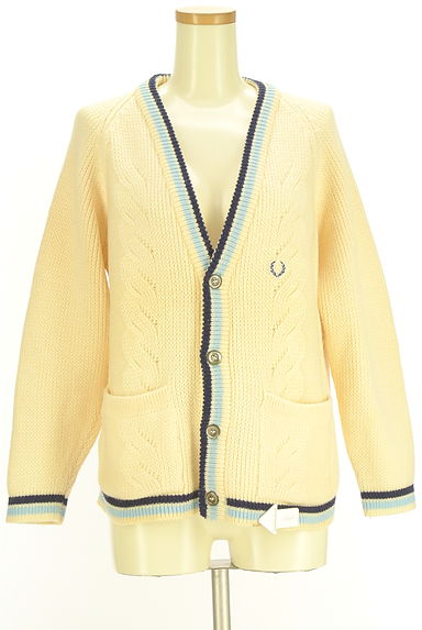 クリックで大画像表示 FRED PERRY(フレッドペリー)の古着「ケーブルニットカーディガン(カーディガン・ボレロ)」大画像4へ