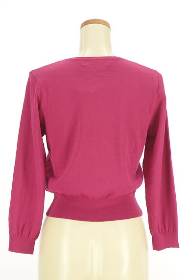 クリックで大画像表示 LAISSE PASSE(レッセパッセ)の古着「花飾り付きニットカーディガン(カーディガン・ボレロ)」大画像2へ