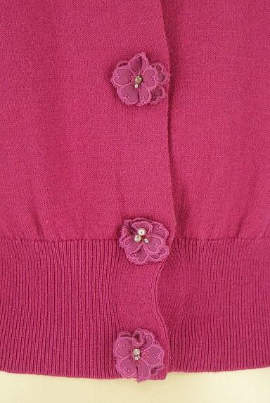 クリックで大画像表示 LAISSE PASSE(レッセパッセ)の古着「花飾り付きニットカーディガン(カーディガン・ボレロ)」大画像5へ