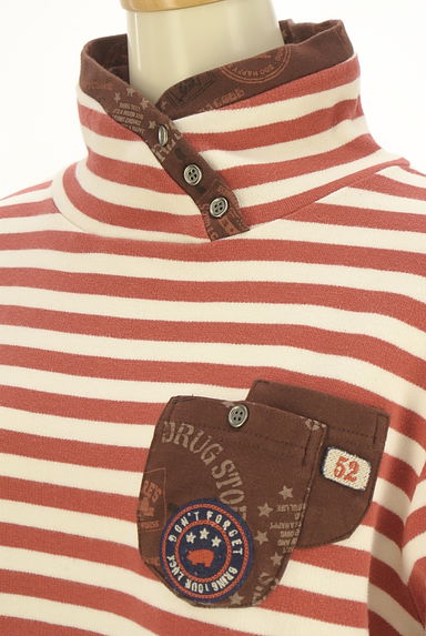 drug store's（ドラッグストアーズ）の古着「ハイネックボーダープルオーバー（ニット）」大画像４へ