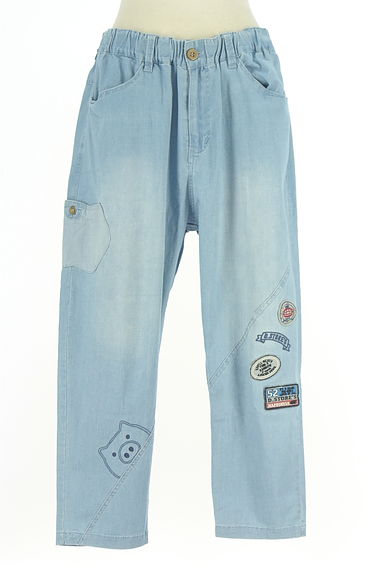 drug store's（ドラッグストアーズ）の古着「ワッペン付きデニムテーパードパンツ（デニムパンツ）」大画像１へ