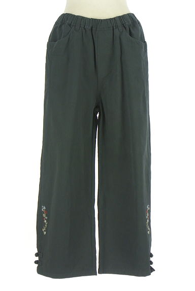 drug store's（ドラッグストアーズ）の古着「刺しゅう入りアンクル丈ワイドパンツ（パンツ）」大画像１へ