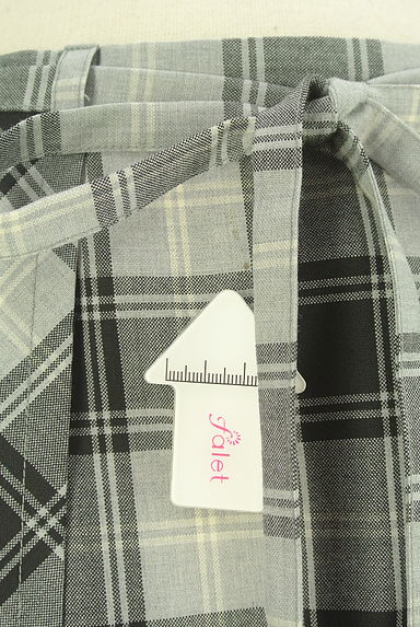 FUKUZO（フクゾー）の古着「膝丈チェック柄ラップスカート（スカート）」大画像５へ