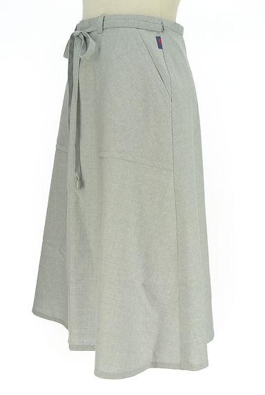 クリックで大画像表示 FUKUZO(フクゾー)の古着「膝丈ラップスカート(スカート)」大画像3へ