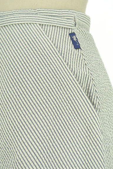 クリックで大画像表示 FUKUZO(フクゾー)の古着「膝丈サッカーストライプラップスカート(スカート)」大画像4へ