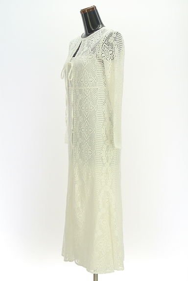 mystic（ミスティック）の古着「前後着透かし編みレースニットワンピース（ワンピース・チュニック）」大画像３へ