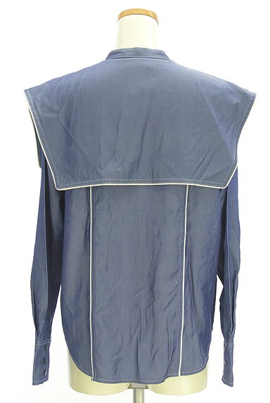 クリックで大画像表示 SENSE OF PLACE by URBAN RESEARCH(センスオブプレイス)の古着「セーラー付け襟付きノーカラーブラウス(ブラウス)」大画像2へ