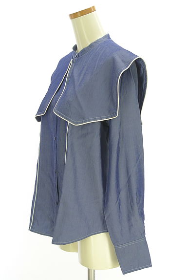 クリックで大画像表示 SENSE OF PLACE by URBAN RESEARCH(センスオブプレイス)の古着「セーラー付け襟付きノーカラーブラウス(ブラウス)」大画像3へ