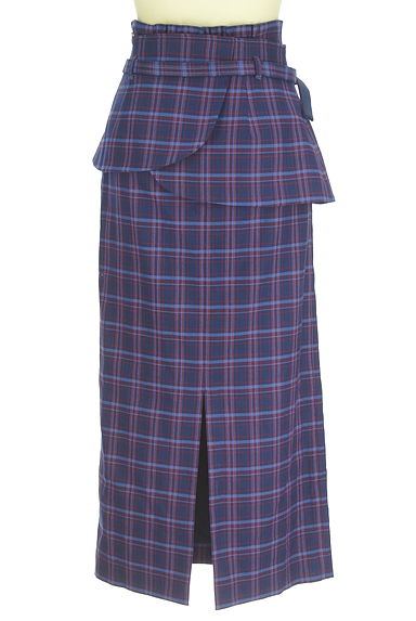 Lily Brown（リリーブラウン）の古着「ペプラムベルト付きロングタイトスカート（ロングスカート・マキシスカート）」大画像２へ