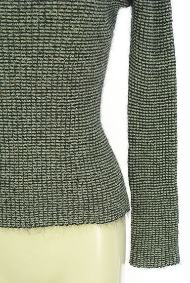 クリックで大画像表示 DES PRES(デプレ)の古着「ボーダー柄モックネックリブニットトップス(ニット)」大画像5へ