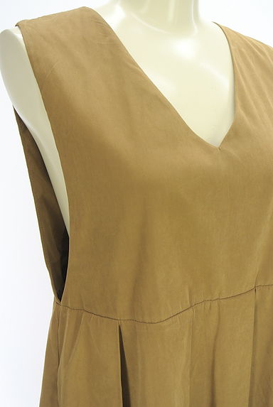 クリックで大画像表示 Samansa Mos2(サマンサモスモス)の古着「Samansa Mos2 blue Vネックノースリワンピース(ワンピース・チュニック)」大画像4へ