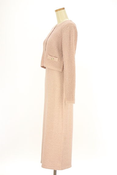 PROPORTION BODY DRESSING（プロポーションボディドレッシング）の古着「ニットカーデ×ワンピ ツーピース（ツーピース（ジャケット＋ワンピース））」大画像３へ