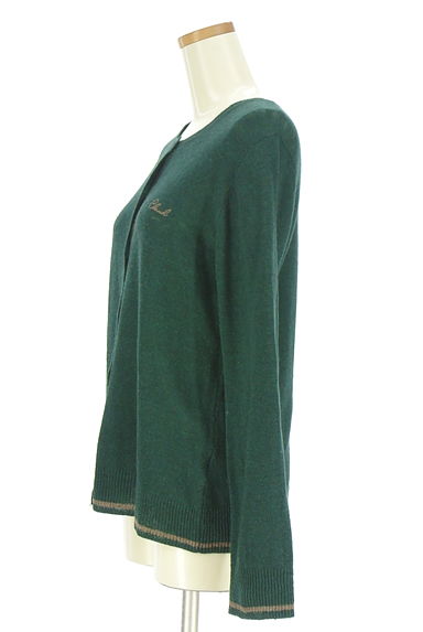 クリックで大画像表示 Samansa Mos2(サマンサモスモス)の古着「ロゴ刺繍入りニットカーディガン(カーディガン・ボレロ)」大画像3へ