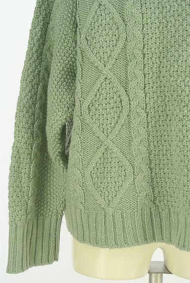 Samansa Mos2（サマンサモスモス）の古着「アラン編みニットトップス（セーター）」大画像５へ