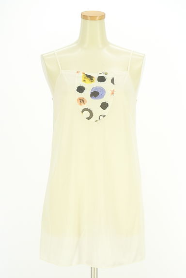 HIROKO KOSHINO（ヒロココシノ）の古着「総柄ドレープワンピース（ワンピース・チュニック）」大画像５へ